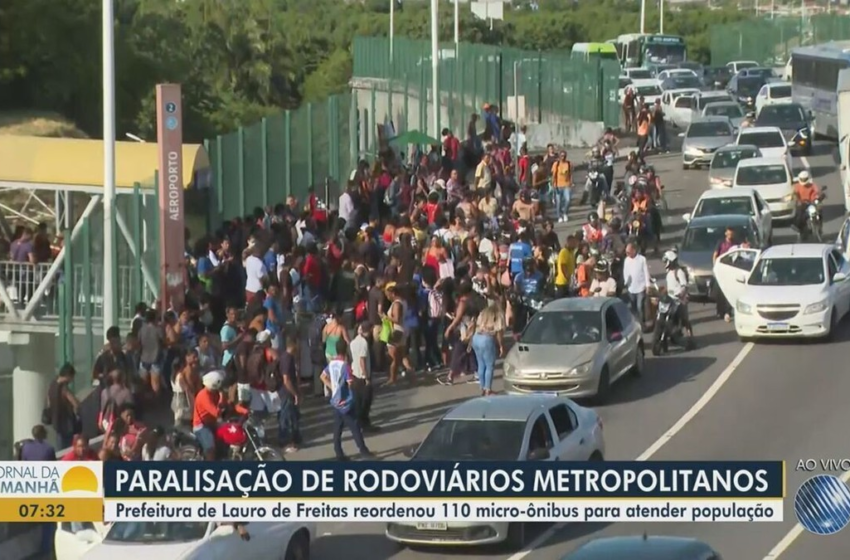  Parte dos rodoviários de empresas da Região Metropolitana de Salvador decreta greve por tempo indeterminado – G1