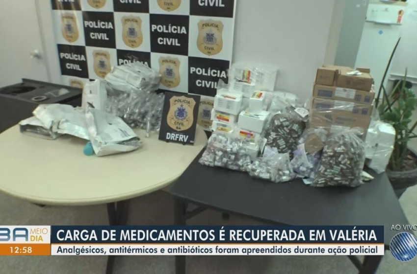  Carga de medicamentos roubada de caminhão é recuperada em Salvador – G1