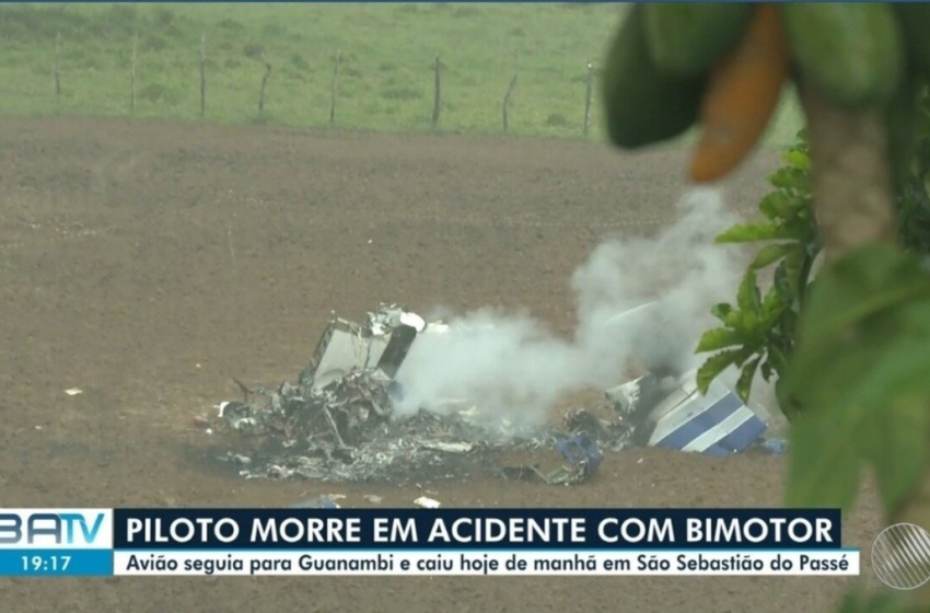  Corpo de piloto que morreu em acidente na Bahia é retirado de avião e encaminhado ao IML – G1