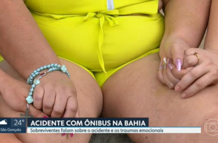  Sobreviventes de acidente com ônibus que tombou na Bahia chegam ao Rio: 'Tentando recomeçar', diz jovem – G1