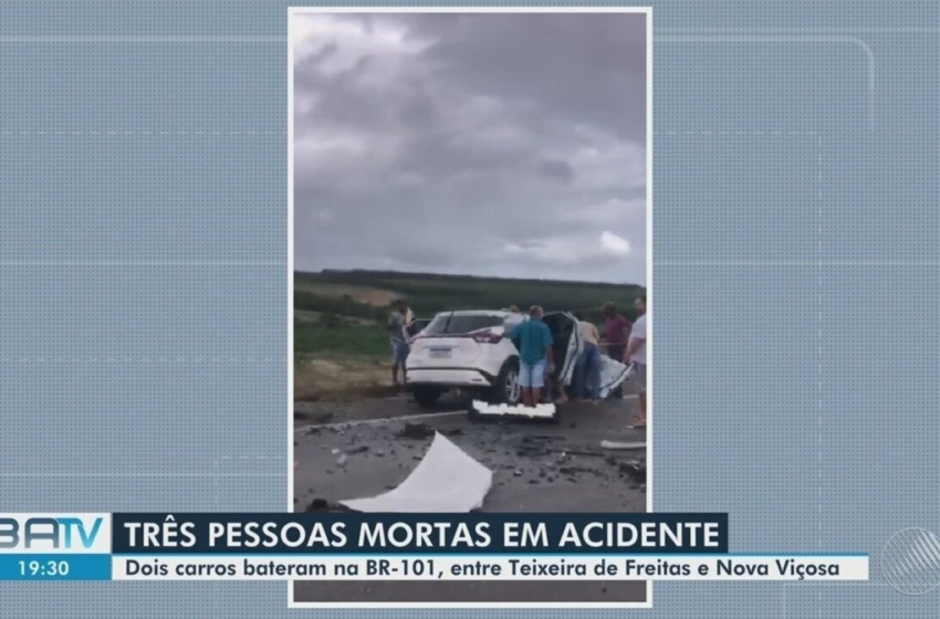  Três homens morrem após colisão entre dois carros e um caminhão em rodovia na Bahia – G1
