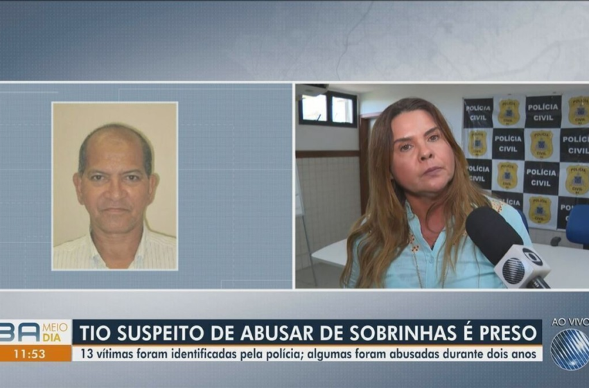  Homem é preso suspeito de estuprar 13 sobrinhas em Salvador – G1