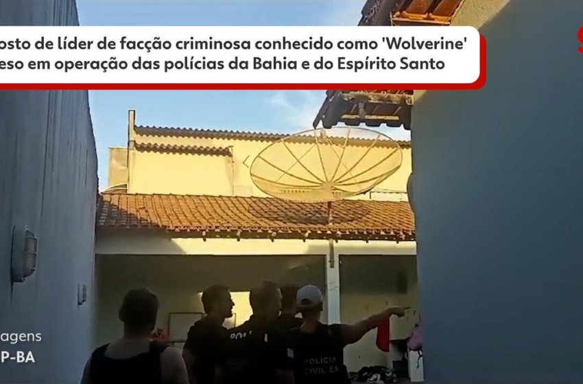  Suposto chefe de facção criminosa na Bahia, 'Wolverine' é preso no Espírito Santo – G1