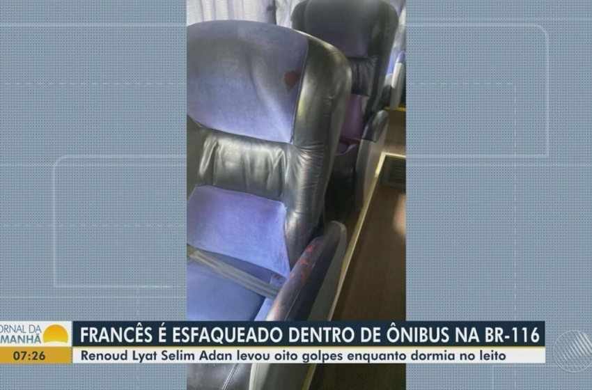  Turista francês é esfaqueado oito vezes durante viagem de ônibus na Bahia; suspeito foi preso – G1