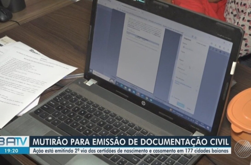  Tribunal de Justiça da Bahia promove mutirão para emissão gratuita de registro civil – G1