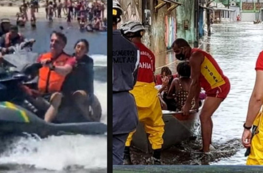  Bolsonaro, que andou de jet ski em tragédia na Bahia, diz que jipeiros e barqueiros são os heróis no RS – Revista Fórum