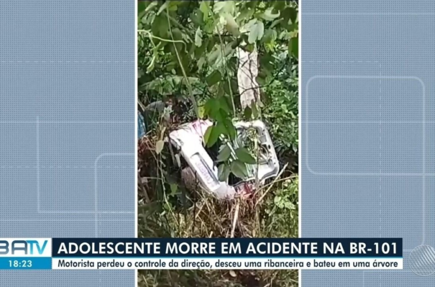  Adolescente morre e casal fica ferido, após motorista perder controle e carro bater em árvore no sul da Bahia – G1