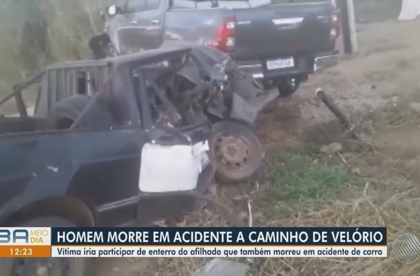  Idoso que viajava para velório de afilhado morre em acidente entre dois carros no sudoeste da Bahia – G1