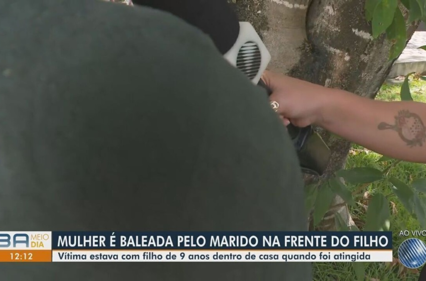  Mulher é internada em hospital na Bahia após ser baleada cinco vezes por PM; ex-marido cometeu crime na frente do filho da vítima – G1